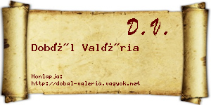 Dobál Valéria névjegykártya