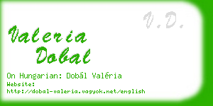 valeria dobal business card