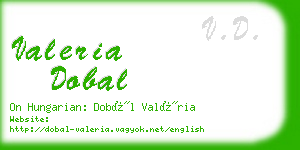 valeria dobal business card